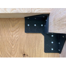 Tischplattenverbinder, Tischbeinverbinder, Verbindungsbeschlag, 3D-Druck, schwarz, 2 Stück im Set